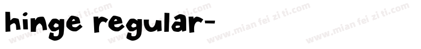 hinge regular字体转换
